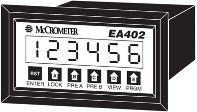 McCrometer Totalizer/Ratemeter, EA402